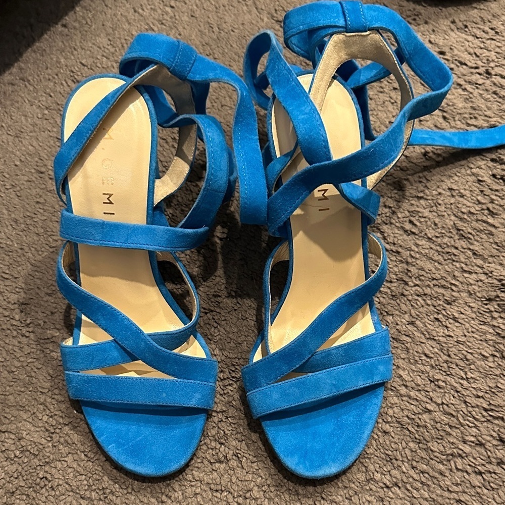 M. Gemi Azure Strappy Sandals